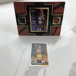 NBA Ray Allen Jersey, ball, and card bundle.